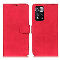 Handytasche Stand Schutzhülle Flip Leder Hülle K03Z für Xiaomi Redmi Note 11 Pro+ Plus 5G Rot