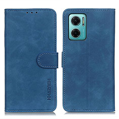 Handytasche Stand Schutzhülle Flip Leder Hülle K03Z für Xiaomi Redmi Note 11E 5G Blau