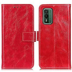Handytasche Stand Schutzhülle Flip Leder Hülle K04Z für Nokia XR21 Rot