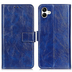 Handytasche Stand Schutzhülle Flip Leder Hülle K04Z für Samsung Galaxy A04E Blau
