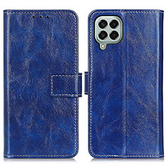 Handytasche Stand Schutzhülle Flip Leder Hülle K04Z für Samsung Galaxy M33 5G Blau