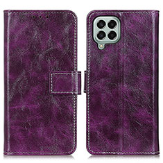 Handytasche Stand Schutzhülle Flip Leder Hülle K04Z für Samsung Galaxy M33 5G Violett