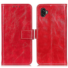 Handytasche Stand Schutzhülle Flip Leder Hülle K04Z für Samsung Galaxy XCover 6 Pro 5G Rot