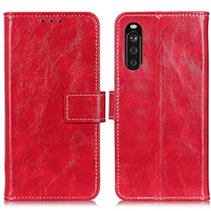 Handytasche Stand Schutzhülle Flip Leder Hülle K04Z für Sony Xperia 10 III Rot