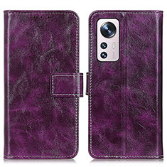 Handytasche Stand Schutzhülle Flip Leder Hülle K04Z für Xiaomi Mi 12 Lite 5G Violett