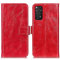 Handytasche Stand Schutzhülle Flip Leder Hülle K04Z für Xiaomi Redmi Note 11 4G (2022) Rot