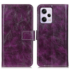 Handytasche Stand Schutzhülle Flip Leder Hülle K04Z für Xiaomi Redmi Note 12 Pro 5G Violett