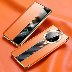 Handytasche Stand Schutzhülle Flip Leder Hülle K05 für Huawei Mate 40 Pro Orange