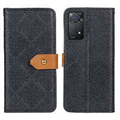 Handytasche Stand Schutzhülle Flip Leder Hülle K05Z für Xiaomi Redmi Note 11 Pro 4G Schwarz