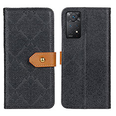 Handytasche Stand Schutzhülle Flip Leder Hülle K05Z für Xiaomi Redmi Note 11 Pro 5G Schwarz