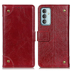 Handytasche Stand Schutzhülle Flip Leder Hülle K06Z für Samsung Galaxy F13 4G Rot