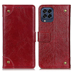 Handytasche Stand Schutzhülle Flip Leder Hülle K06Z für Samsung Galaxy M53 5G Rot