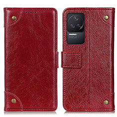 Handytasche Stand Schutzhülle Flip Leder Hülle K06Z für Xiaomi Redmi K50 Pro 5G Rot