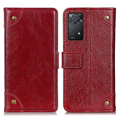 Handytasche Stand Schutzhülle Flip Leder Hülle K06Z für Xiaomi Redmi Note 11 Pro 4G Rot