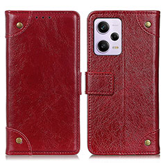 Handytasche Stand Schutzhülle Flip Leder Hülle K06Z für Xiaomi Redmi Note 12 Pro 5G Rot