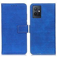 Handytasche Stand Schutzhülle Flip Leder Hülle K07Z für Vivo iQOO Z6 5G Blau
