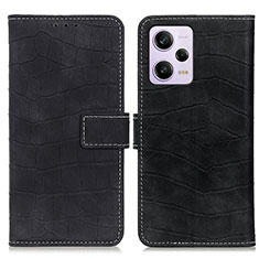 Handytasche Stand Schutzhülle Flip Leder Hülle K07Z für Xiaomi Redmi Note 12 Explorer Schwarz