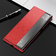 Handytasche Stand Schutzhülle Flip Leder Hülle K08 für Huawei Mate 40 Pro Rot