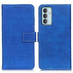 Handytasche Stand Schutzhülle Flip Leder Hülle KZ07 für Samsung Galaxy F23 5G Blau