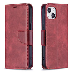Handytasche Stand Schutzhülle Flip Leder Hülle L01 für Apple iPhone 13 Mini Rot