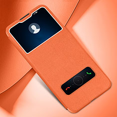 Handytasche Stand Schutzhülle Flip Leder Hülle L01 für Huawei Enjoy 10 Plus Orange