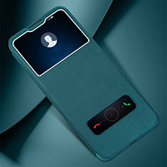 Handytasche Stand Schutzhülle Flip Leder Hülle L01 für Huawei Enjoy 10e Grün