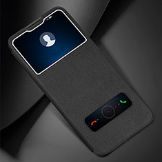 Handytasche Stand Schutzhülle Flip Leder Hülle L01 für Huawei Enjoy 10e Schwarz