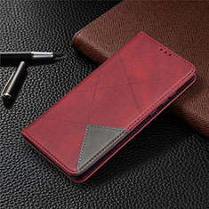 Handytasche Stand Schutzhülle Flip Leder Hülle L01 für Huawei Honor 9A Rot