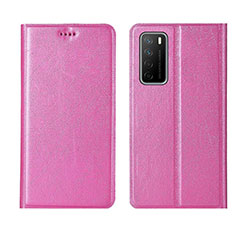 Handytasche Stand Schutzhülle Flip Leder Hülle L01 für Huawei Honor Play4 5G Rosa