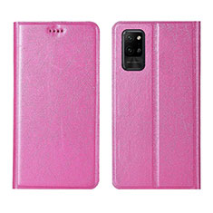 Handytasche Stand Schutzhülle Flip Leder Hülle L01 für Huawei Honor Play4 Pro 5G Rosa