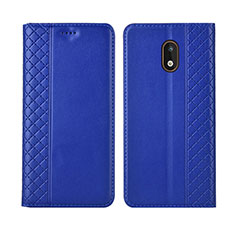 Handytasche Stand Schutzhülle Flip Leder Hülle L01 für Nokia 1.3 Blau