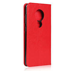 Handytasche Stand Schutzhülle Flip Leder Hülle L01 für Nokia 7.2 Rot