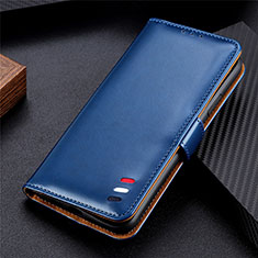 Handytasche Stand Schutzhülle Flip Leder Hülle L01 für Samsung Galaxy Note 20 5G Blau