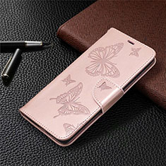 Handytasche Stand Schutzhülle Flip Leder Hülle L01 für Samsung Galaxy S20 FE 4G Rosegold