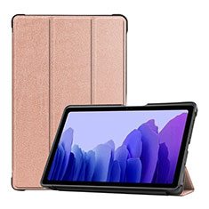 Handytasche Stand Schutzhülle Flip Leder Hülle L01 für Samsung Galaxy Tab A7 Wi-Fi 10.4 SM-T500 Rosegold