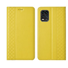 Handytasche Stand Schutzhülle Flip Leder Hülle L01 für Xiaomi Mi 10 Lite Gelb