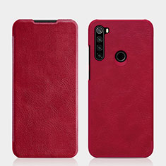 Handytasche Stand Schutzhülle Flip Leder Hülle L01 für Xiaomi Redmi Note 8 Rot