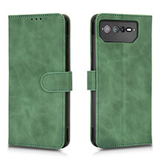 Handytasche Stand Schutzhülle Flip Leder Hülle L01Z für Asus ROG Phone 6 Pro Grün