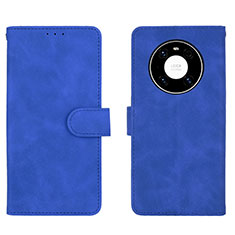 Handytasche Stand Schutzhülle Flip Leder Hülle L01Z für Huawei Mate 40 Blau