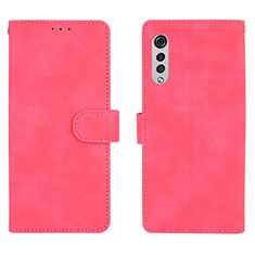 Handytasche Stand Schutzhülle Flip Leder Hülle L01Z für LG Velvet 4G Pink