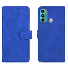 Handytasche Stand Schutzhülle Flip Leder Hülle L01Z für Motorola Moto G40 Fusion Blau