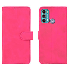 Handytasche Stand Schutzhülle Flip Leder Hülle L01Z für Motorola Moto G60 Pink