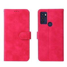 Handytasche Stand Schutzhülle Flip Leder Hülle L01Z für Motorola Moto G60s Pink