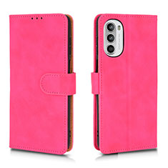 Handytasche Stand Schutzhülle Flip Leder Hülle L01Z für Motorola Moto G82 5G Pink