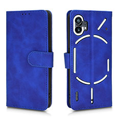 Handytasche Stand Schutzhülle Flip Leder Hülle L01Z für Nothing Phone 1 Blau