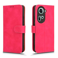 Handytasche Stand Schutzhülle Flip Leder Hülle L01Z für Oppo Reno11 5G Pink
