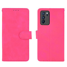 Handytasche Stand Schutzhülle Flip Leder Hülle L01Z für Oppo Reno6 Pro 5G India Pink