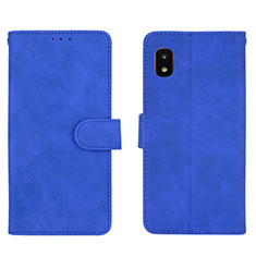 Handytasche Stand Schutzhülle Flip Leder Hülle L01Z für Samsung Galaxy A21 SC-42A Blau