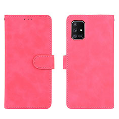Handytasche Stand Schutzhülle Flip Leder Hülle L01Z für Samsung Galaxy A71 5G Pink