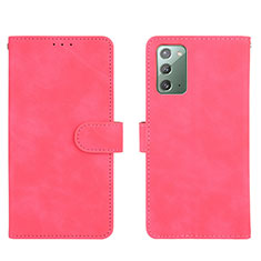 Handytasche Stand Schutzhülle Flip Leder Hülle L01Z für Samsung Galaxy Note 20 5G Pink